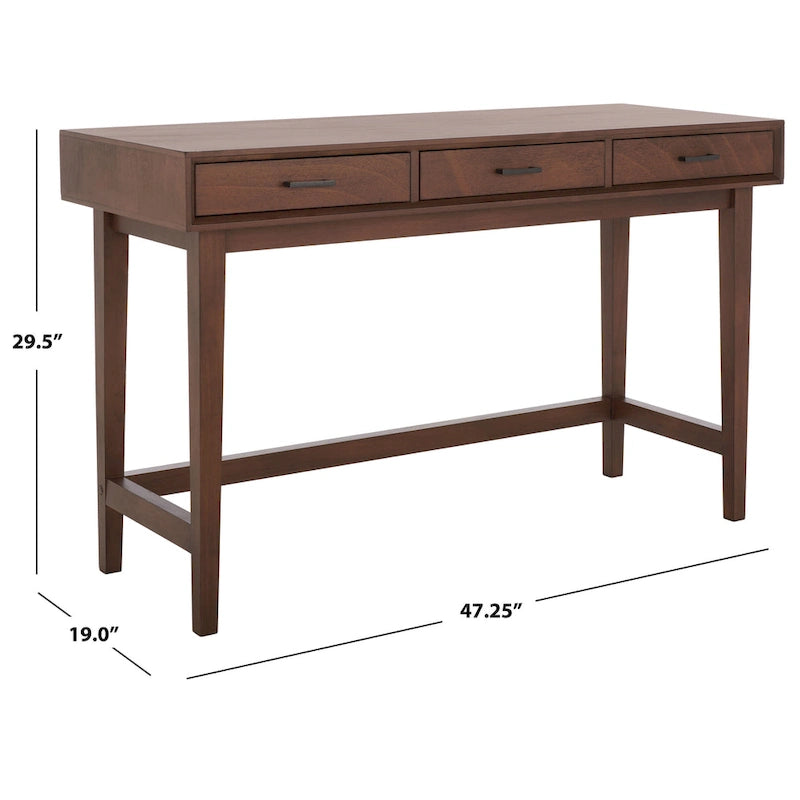Mid-Century 3-Drawer Desk
