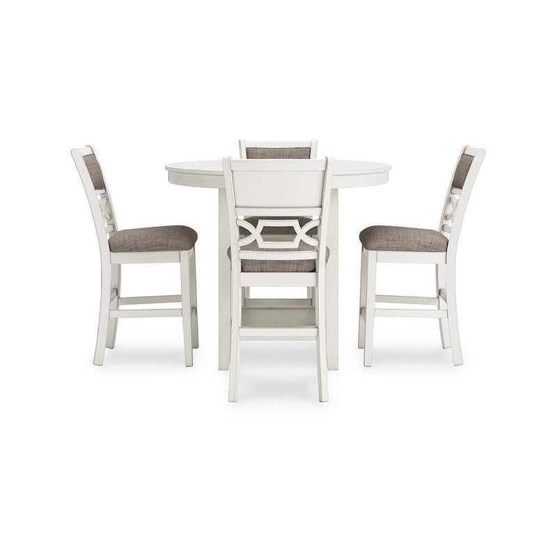 Counter Height Dining Table and Bar Stool Set (Set of 5)
