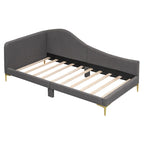 Upholstered Daybed with Headboard and Guardrail