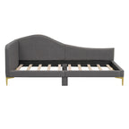 Upholstered Daybed with Headboard and Guardrail