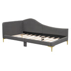 Upholstered Daybed with Headboard and Guardrail