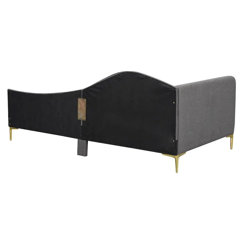 Upholstered Daybed with Headboard and Guardrail