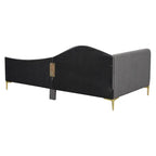 Upholstered Daybed with Headboard and Guardrail