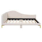 Upholstered Daybed with Headboard and Guardrail