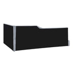 L-Shaped Daybed with Corduroy Upholstery, Solid Frame, 500 lbs Capacity