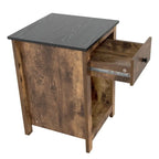 End Table with Drawer and Shelf 2 Tier Side Table Storage Cabinet Side Table with Drawer End Table with Storage