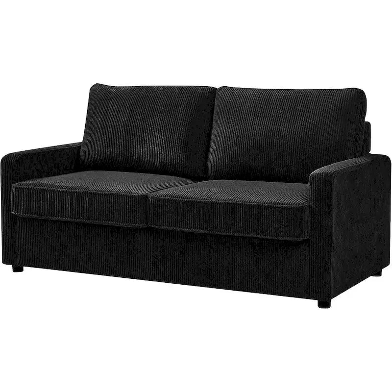 Corduroy 70-Inch Square Arms Sofa Bed