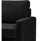 Corduroy 70-Inch Square Arms Sofa Bed