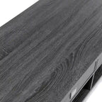 Modern Gray Flared Storage End Table