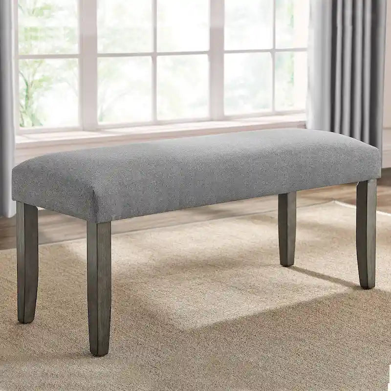 6-Piece Marble Top Dining Set with Bench