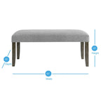 6-Piece Marble Top Dining Set with Bench