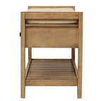 Wooden Storage Bench with Shoe Rack and Drawers