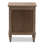 Rustic Wood 3-Drawer Nightstand