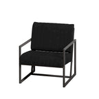 PU Leather Armchair with Padded Backrest