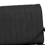 PU Leather Armchair with Padded Backrest