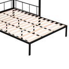 Twin over Full Bunk Bed with Shelves and Grid Panel