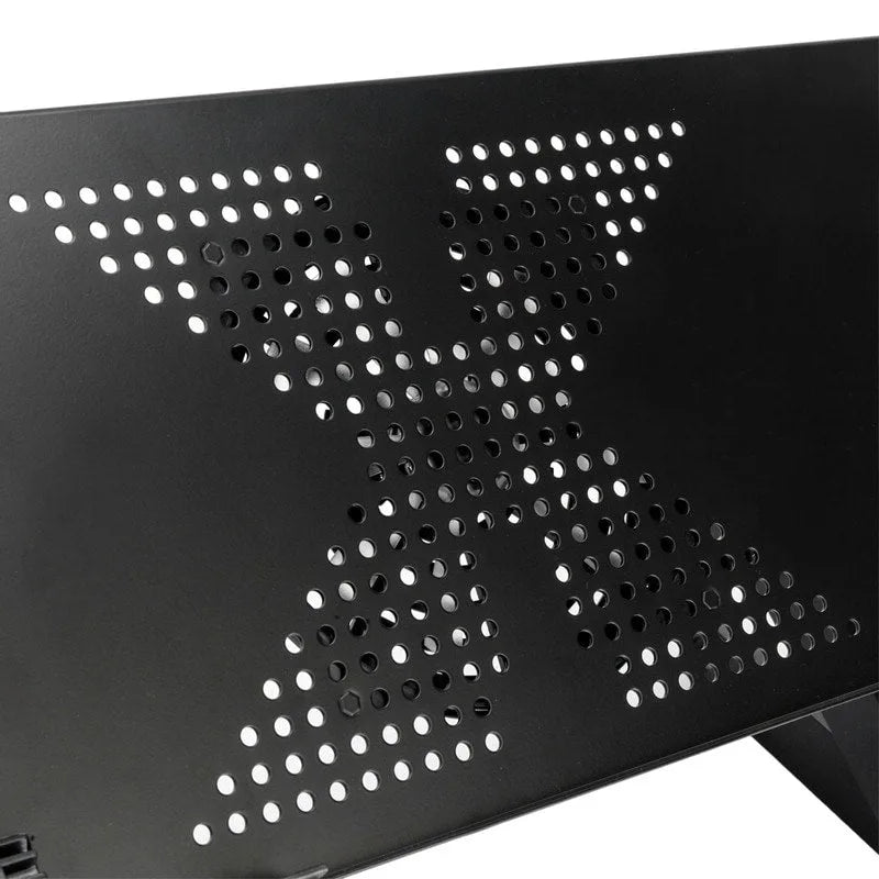 Adjustable Folding Laptop Desk with Cooling Fan and Mouse Pad