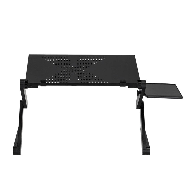 Adjustable Folding Laptop Desk with Cooling Fan and Mouse Pad