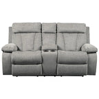 Reclining Loveseat with Console - Fog