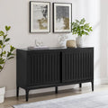 Mid-Century Modern Sideboard with Sliding Doors and Storage