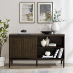 Mid-Century Modern Sideboard with Sliding Doors and Storage