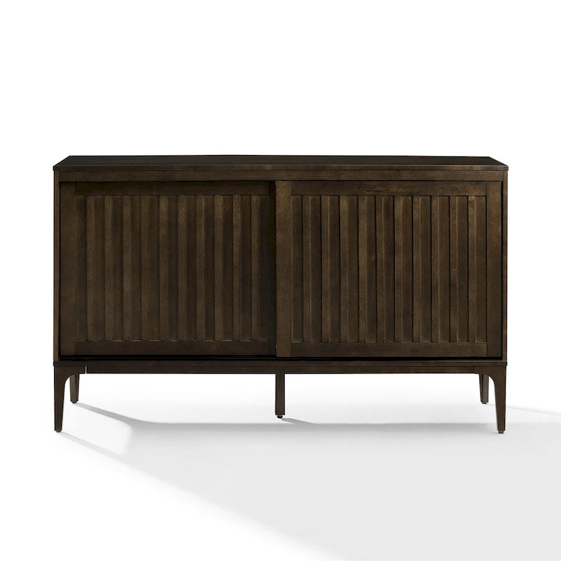 Mid-Century Modern Sideboard with Sliding Doors and Storage