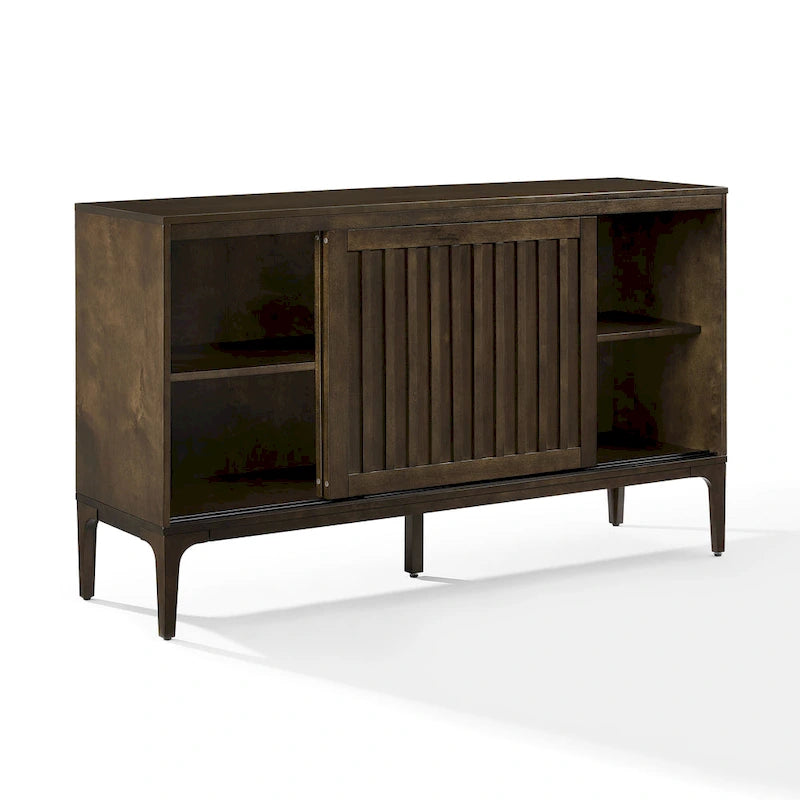 Mid-Century Modern Sideboard with Sliding Doors and Storage