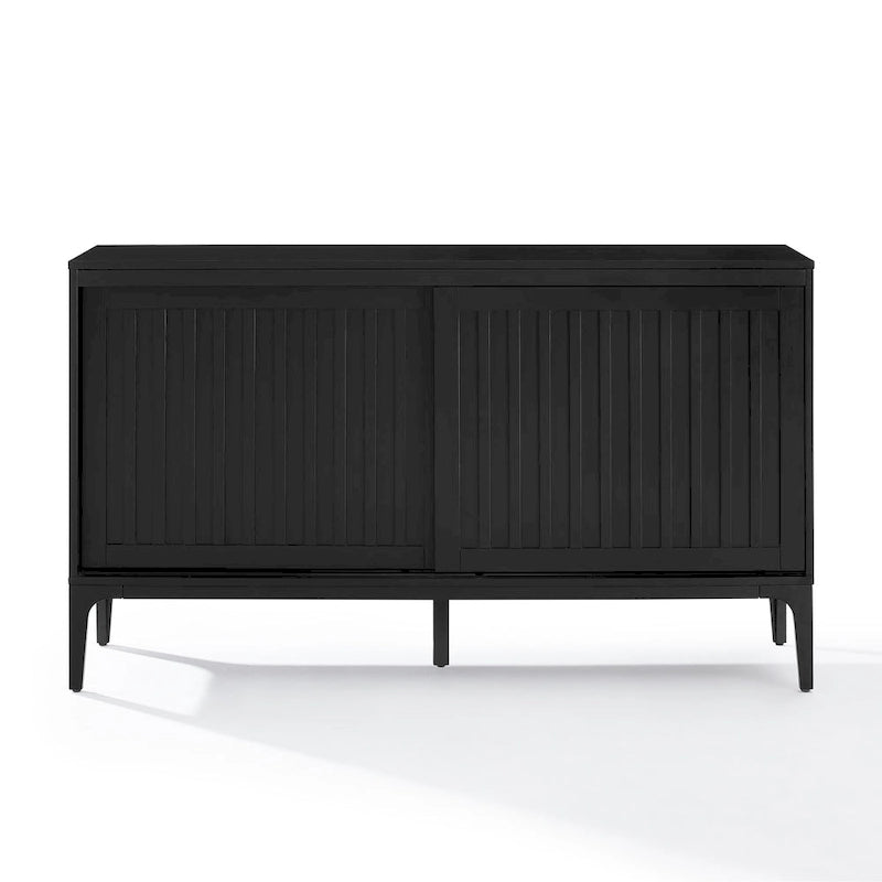 Mid-Century Modern Sideboard with Sliding Doors and Storage