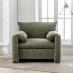 38.6" W Chenille Oversized Accent Chair for Living Room and Bedroom