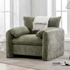 38.6" W Chenille Oversized Accent Chair for Living Room and Bedroom