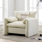 38.6" W Chenille Oversized Accent Chair for Living Room and Bedroom
