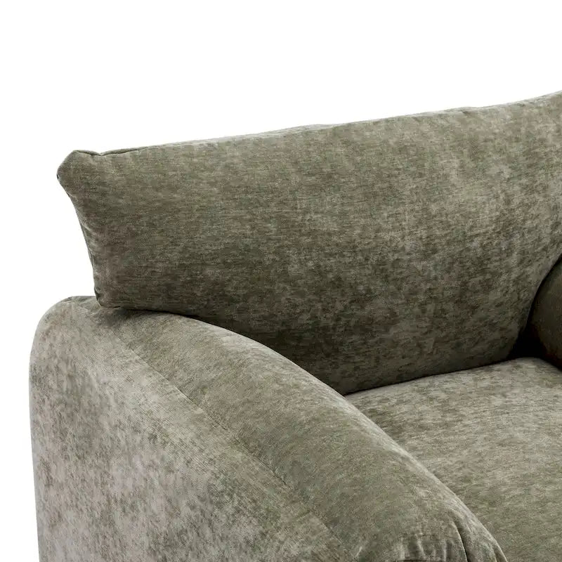 38.6" W Chenille Oversized Accent Chair for Living Room and Bedroom