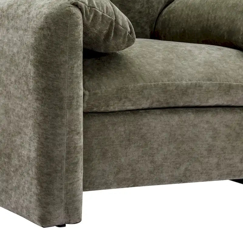 38.6" W Chenille Oversized Accent Chair for Living Room and Bedroom