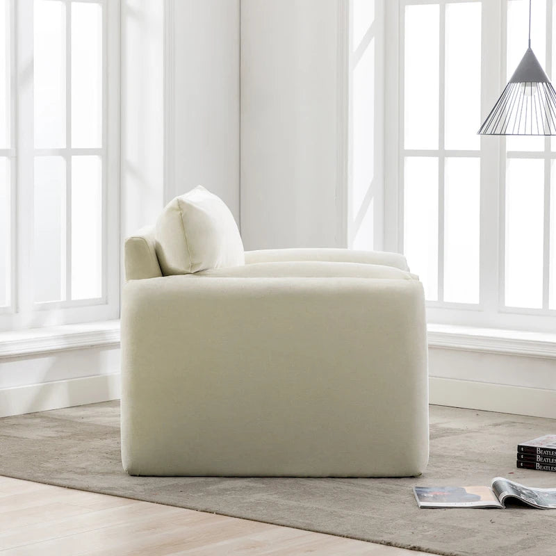 38.6" W Chenille Oversized Accent Chair for Living Room and Bedroom