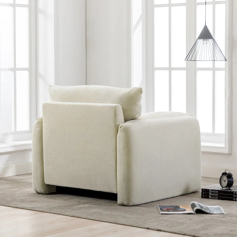 38.6" W Chenille Oversized Accent Chair for Living Room and Bedroom