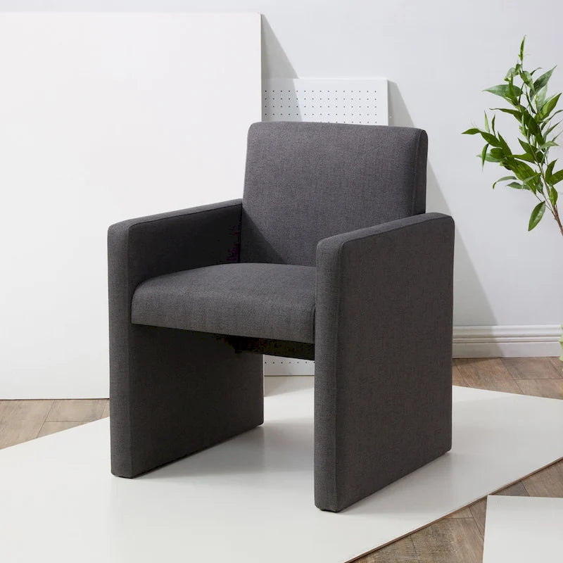 Linen Arm Chair - 26"W x 25"D x 33"H