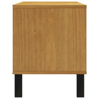 TV Stand 43.3x15.7x19.7 Solid Pine Wood with Drawers
