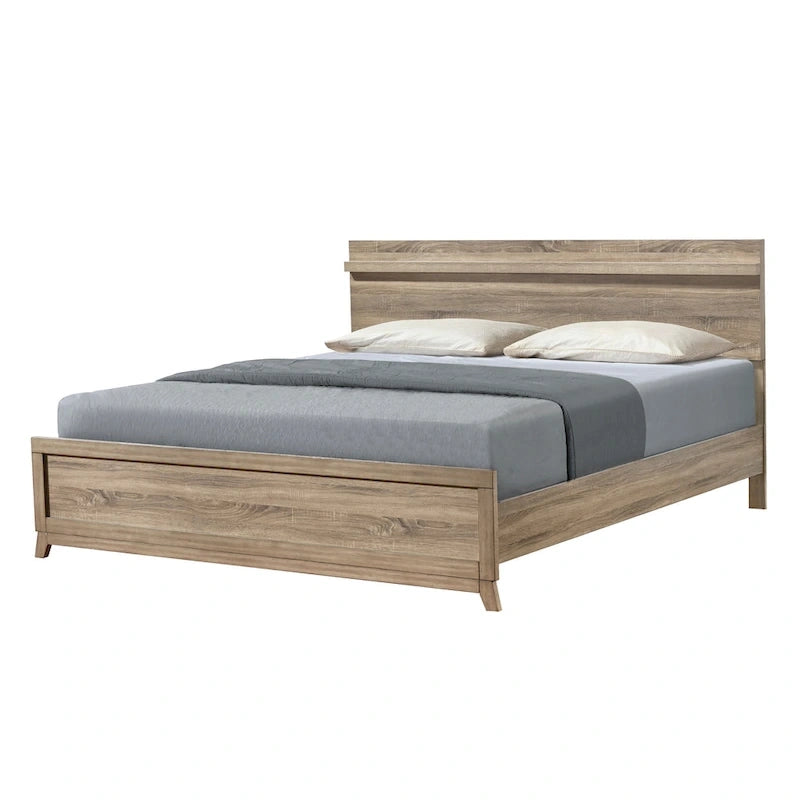6-Piece Light Brown Panel Bedroom Set