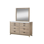 6-Piece Light Brown Panel Bedroom Set