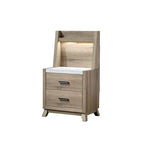 6-Piece Light Brown Panel Bedroom Set