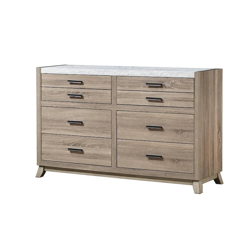4-Piece Light Brown Panel Bedroom Set
