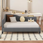 Full Size L-Shaped Linen Daybed