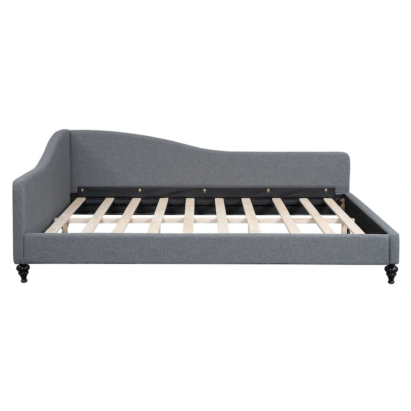 L-Shaped Semi-Enclosed Linen Daybed, Twin/Full Size