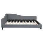 L-Shaped Semi-Enclosed Linen Daybed, Twin/Full Size