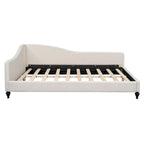 L-Shaped Semi-Enclosed Linen Daybed, Twin/Full Size