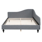 L-Shaped Semi-Enclosed Linen Daybed, Twin/Full Size