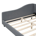 L-Shaped Semi-Enclosed Linen Daybed, Twin/Full Size