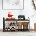 3-Tier Shoe Storage Bench with Metal Frame