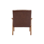 Upholstered Accent Arm Chair with Wooden Legs