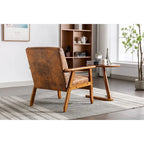 Upholstered Accent Arm Chair with Wooden Legs